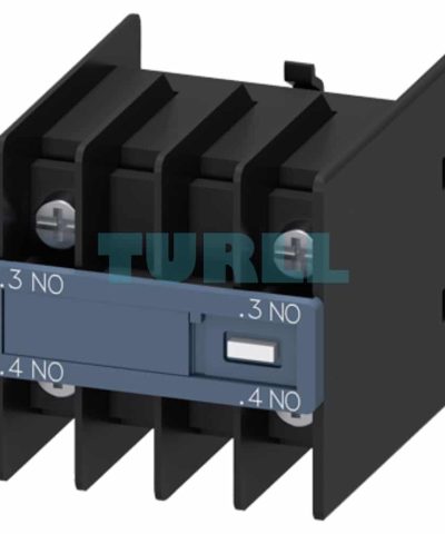 Siemens SIRIUS 3RH2911-4NF20 Front Auxiliary Switch Block, 2NO, Solid-State Compatible, Ring Lug Terminal