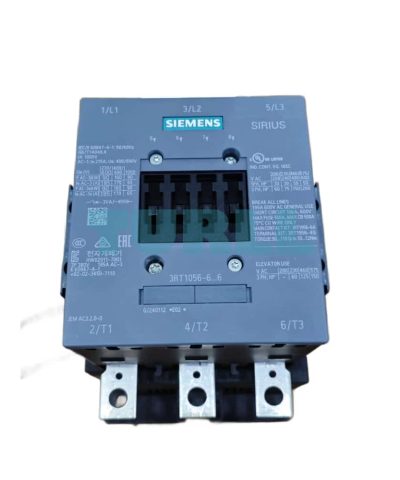 Siemens SIRIUS 3RT1056-6AB36 Power Contactor 185A, 90kW, 23-26V AC/DC Coil, S6, Busbar