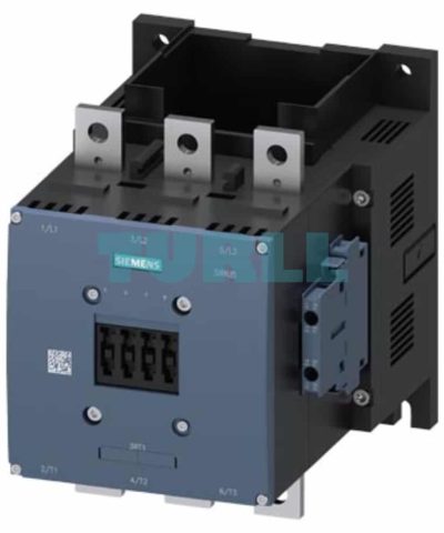 Siemens SIRIUS 3RT1075-6LA06 Power Contactor, 400A, 200kW, Size S12, 3-Pole, Busbar