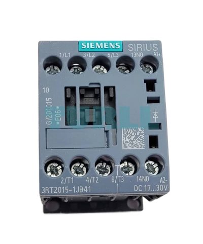 Siemens SIRIUS 3RT2015-1JB41 Power Contactor, 7A 3kW 400V, 3-Pole, 24V DC, Size S00