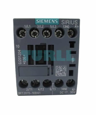 Siemens 3RT2015-1KB41 SIRIUS Power Contactor, 7A, 3kW, 24V DC, 1NO, S00