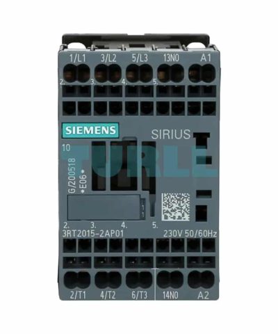 Siemens 3RT2015-2AP01 Power Contactor 7A, 3 kW / 400V, 3-Pole, 230V AC, S00