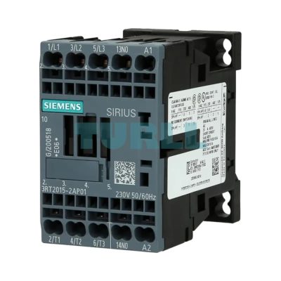 Siemens 3RT2015-2AP01 Power Contactor 7A, 3 kW / 400V, 3-Pole, 230V AC, S00