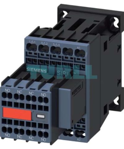 Siemens 3RT2015-2CK64-3MA0 SIRIUS Power Contactor, 7A, 3kW, 3-Pole, 110V AC Coil, Spring-Loaded Terminal