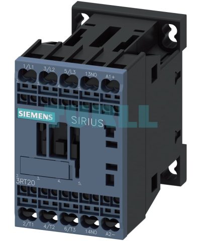 Siemens 3RT2016-2BB41-1AA0 SIRIUS Power Contactor, 9A, 24V DC, S00