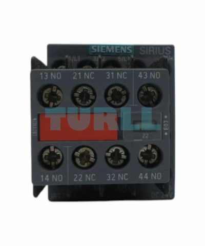 Siemens 3RT2017-1FB44-3MA0 SIRIUS 3RT2 Power Contactor, 3-pole, 12A, 5.5kW/400V, 24V DC Coil