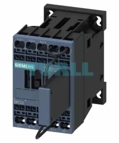 Siemens 3RT2017-2KF42-0LA0 SIRIUS Traction Contactor, 12A, 5.5kW, 110V DC Coil, S00, Spring Terminal