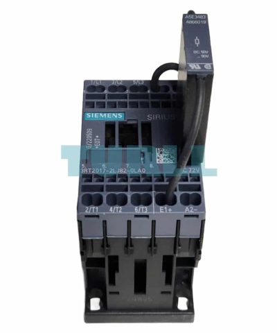 SIRIUS 3RT2017-2LJ82-0LA0 Traction Contactor, 12A, 5.5kW, 72V DC Coil, Spring Terminal, Size S00