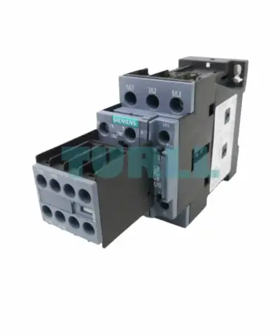 Siemens 3RT2024-1BB44 SIRIUS Power Contactor, 3-Pole, 12A, 5.5kW, 400V, 24V DC Coil, Size S0, 2 NO + 2 NC