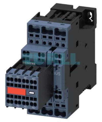 Siemens SIRIUS 3RT2 Power Contactor 3RT2025-2FB44-3MA0 17A, 7.5kW, 24V DC Coil, Spring Terminal, Size S0