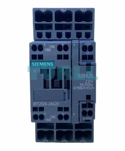 Siemens 3RT2026-2AL20 SIRIUS Power Contactor, 25A, 11kW, 230V AC
