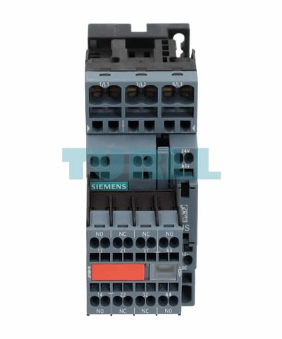 Siemens 3RT2026-2BB44-3MA0 SIRIUS Power Contactor, 25A, 11kW, 400V, 24V DC Coil, Size S0, Spring-Loaded Terminal, 3-Pole