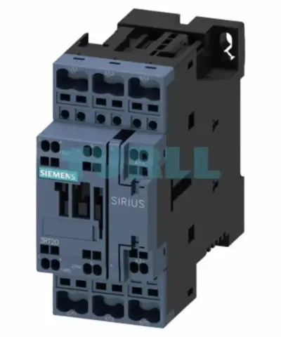 Siemens SIRIUS 3RT2026-2NB30 Power Contactor, 25A, 11kW, AC/DC 21-28V Coil, Size S0, Spring-Loaded Terminal