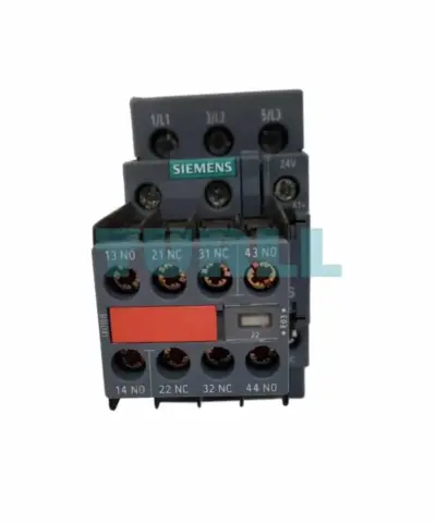 Siemens 3RT2027-1FB44-3MA0 SIRIUS 3RT2 Power Contactor, 3-Pole, 32A, 15kW, 24V DC Coil, Size S0, Screw Terminals