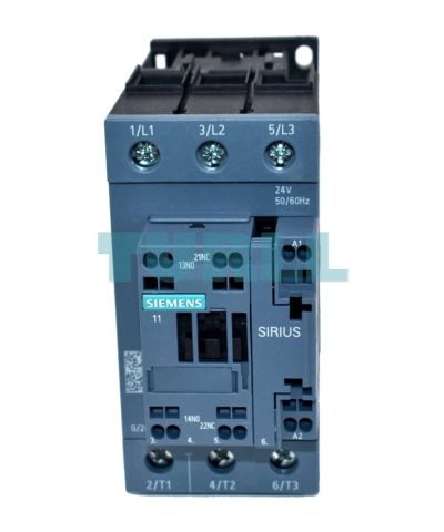 Siemens 3RT2036-3AC20 Power Contactor 51A, 22kW, 3-Pole, 24V AC, AC-3/AC-3e