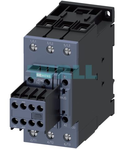 Siemens SIRIUS 3RT2 Power Contactor 3RT2037-1AG24, 3-Pole, 65A, 30 kW, 110V AC Coil, Size S2