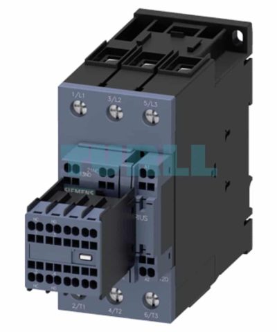 Siemens SIRIUS 3RT2038-3AF04 Power Contactor, 80A, 37kW, 400V, Size S2, 110V AC Coil, Spring-Loaded/Screw Terminal