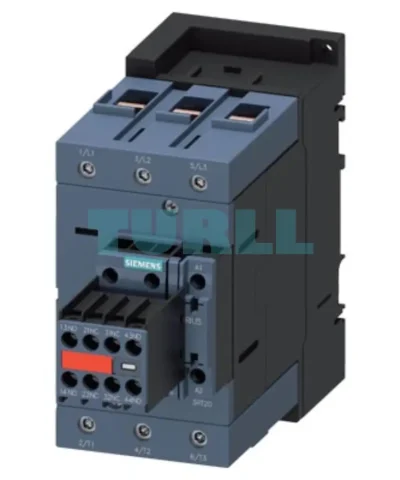 Siemens 3RT2046-1AK64-3MA0 SIRIUS Power Contactor, 95A, 45kW, 110V AC Coil, Size S3, 2 NO + 2 NC Aux