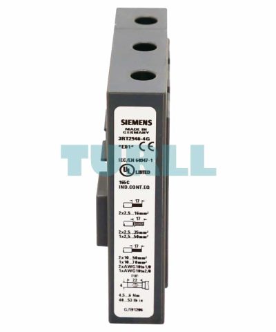 Siemens SIRIUS 3RT2946-4G Box Terminal Block, 3-Pole, for Contactor 3RT2.4