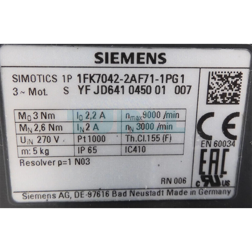 1FK7042-2AF71-1PG1 SIEMENS Exclusive SIMOTICS S-1FK7 Synchronous Motor Original Brand New 3 1FK7042-2AF71-1PG1 SIEMENS SIMOTICS S-1FK7 Synchronous Motor