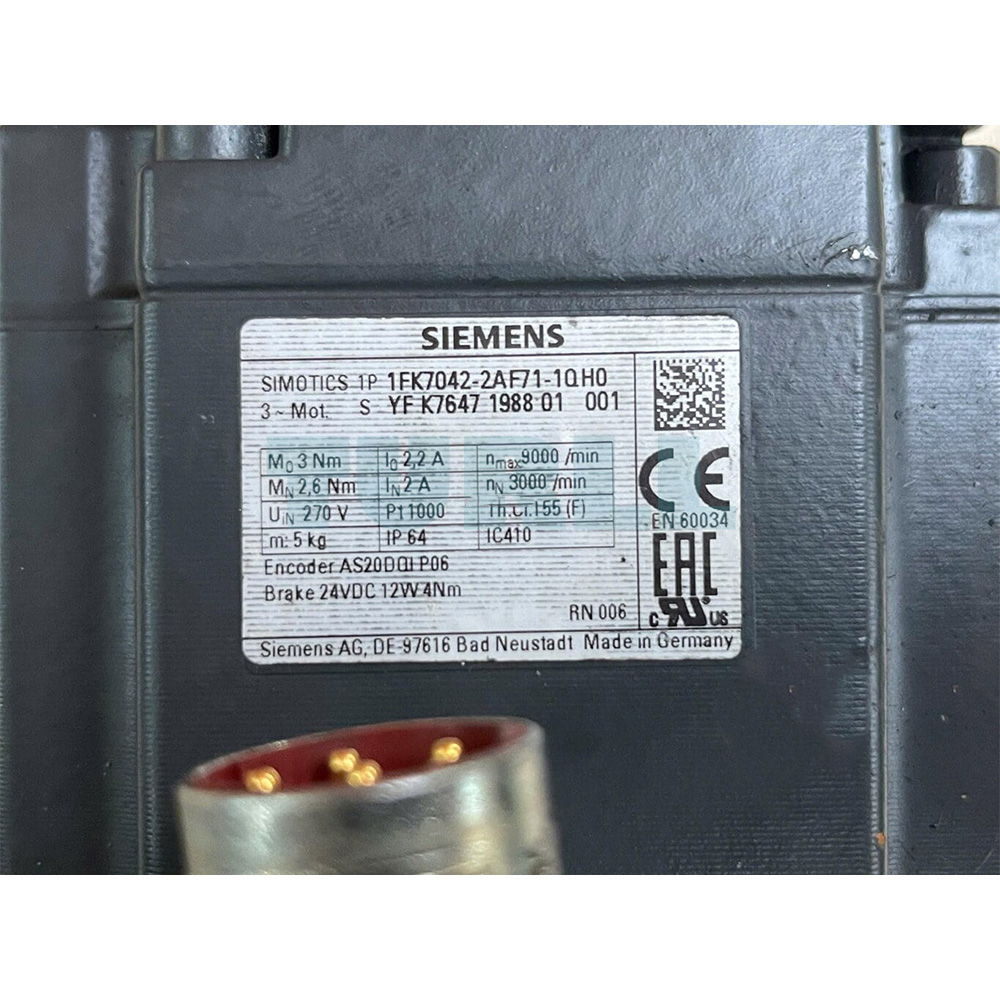 1FK7042-2AF71-1QH0 SIEMENS Exclusive SIMOTICS S-1FK7 Synchronous Motor Original Brand New 3 1FK7042-2AF71-1QH0 SIEMENS SIMOTICS S-1FK7 Synchronous Motor