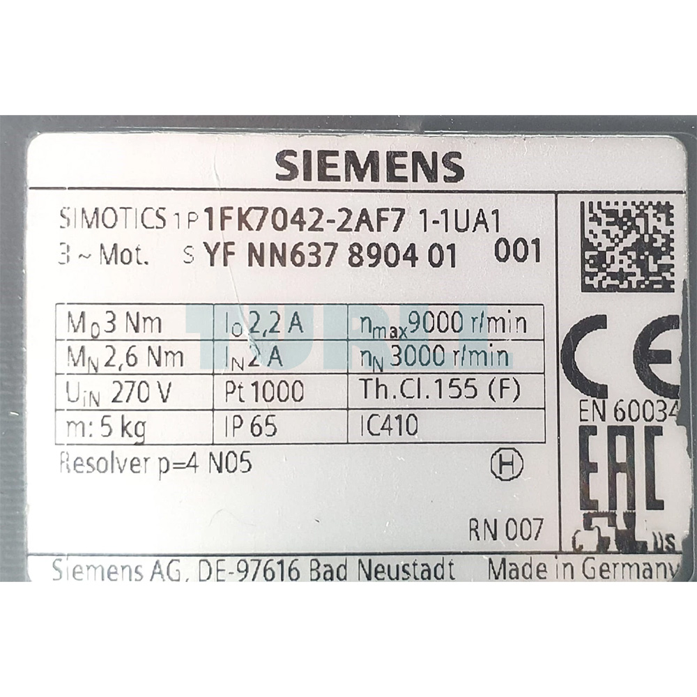 1FK7042-2AF71-1UA1 SIEMENS Exclusive SIMOTICS S-1FK7 Synchronous Motor Original Brand New 4 1FK7042-2AF71-1UA1 SIEMENS SIMOTICS S-1FK7 Synchronous Motor