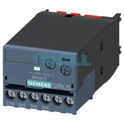 Siemens 3RA2815-1FW10 Solid-State Time-Delayed Auxiliary Switch, Off-Delayed Relay