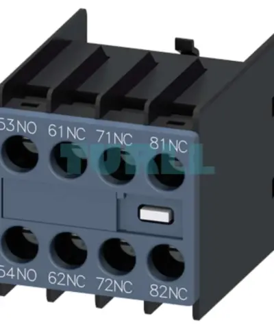 Siemens 3RH2911-1GA13 Auxiliary Switch Block, Front-Mount, 1 NO + 3 NC, Screw Terminal