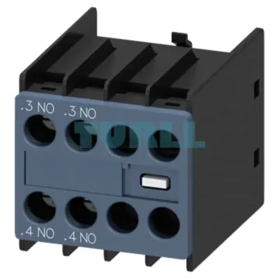 Siemens 3RH2911-1HA20 Auxiliary Switch, Front-Mounted, 2 NO for 3RT2 & 3RH2 Contactors