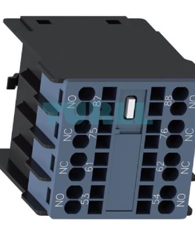 Siemens 3RH2911-2FB22-0MA0 Auxiliary Switch, 2 NO + 2 NC, Front-Mounted, Spring-Loaded Terminal