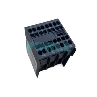 Siemens 3RH2911-2GA31 Auxiliary Switch, 3 NO + 1 NC, Front Mount, Spring-Loaded Terminal