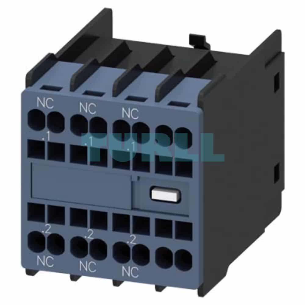 Siemens SIRIUS 3RH2911-2HA03 Front-Mounted Auxiliary Switch, 3 NC Contacts, Spring-Type Terminal Original Brand New 1 Siemens SIRIUS 3RH2911-2HA03 Front-Mounted Auxiliary Switch, 3 NC Contacts, Spring-Type Terminal