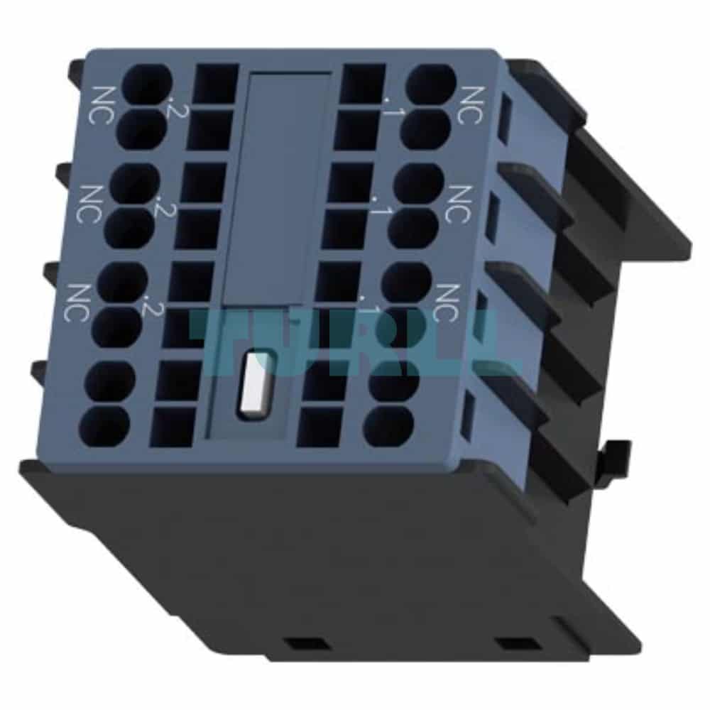 Siemens SIRIUS 3RH2911-2HA03 Front-Mounted Auxiliary Switch, 3 NC Contacts, Spring-Type Terminal Original Brand New 4 Siemens SIRIUS 3RH2911-2HA03 Front-Mounted Auxiliary Switch, 3 NC Contacts, Spring-Type Terminal