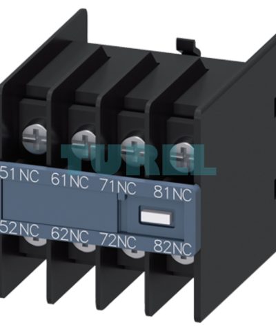 Siemens 3RH2911-4GA04 Auxiliary Switch, 4 NC Front-Mounted Contact Block for 3RH2 Relay