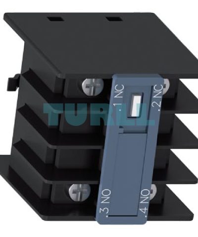 Siemens 3RH2911-4NF11 Front Auxiliary Switch, 1 NO + 1 NC, Solid-State Compatible, Ring Cable Lug Connection