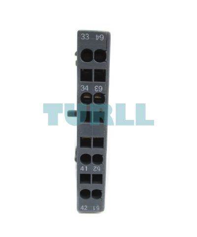 Siemens 3RH2921-2DE11 Auxiliary Switch, Solid-State Compatible, 1 NO + 1 NC, Lateral, Spring-Loaded Terminal