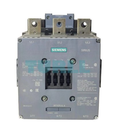 Siemens 3RT1075-6AR36 Power Contactor 3-Pol, 400 A, AC-3, 200 kW / 400 V AC