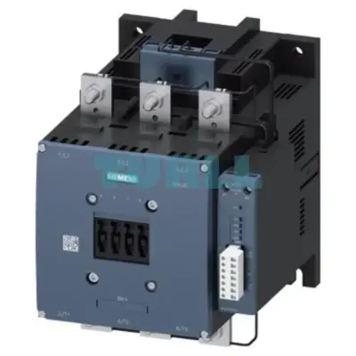Siemens 3RT1076-6PP35 Power Contactor 500A, AC-3e, 250kW, 3-Pole, Auxiliary Contacts