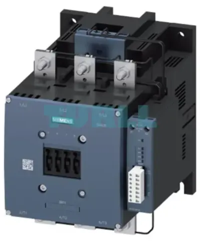 Siemens 3RT1076-6PP35 Power Contactor 500A, AC-3e, 250kW, 3-Pole, Auxiliary Contacts