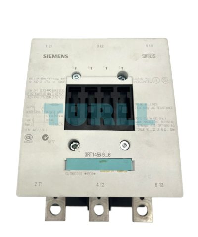 Siemens 3RT1456-6AF36 Power Contactor AC-1, 275A, 690V, 3-Pole with 2 NO + 2 NC Contact