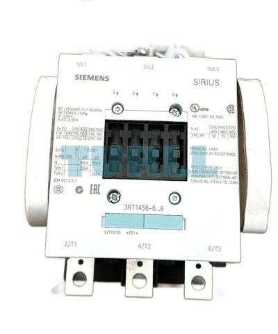 Siemens 3RT1456-6AV36 Power Contactor 275 A / 690 V, 3-Pole, AC-1