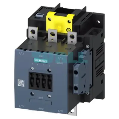 Siemens 3RT1456-6SP36 Power Contactor AC-1, 275A / 690V, 3-Pole, 24V DC, Auxiliary Contact