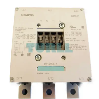 Siemens 3RT1466-6AP36 Power Contactor AC-1, 400A, 690V, 3-Pole, 2 NO + 2 NC Contact