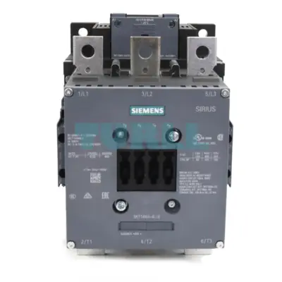 Siemens 3RT1466-6AS36 Power Contactor AC-1, 400A / 690V, 3-Pole, Auxiliary Contact