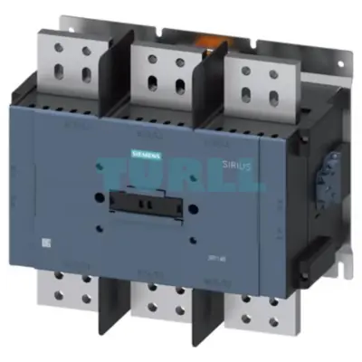 Siemens 3RT1487-6AP36 Power Contactor AC-1, 2650A, 690V, 3-Pole with Auxiliary Contacts