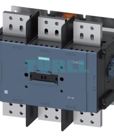 Siemens 3RT1487-6AP36 Power Contactor AC-1, 2650A, 690V, 3-Pole with Auxiliary Contacts