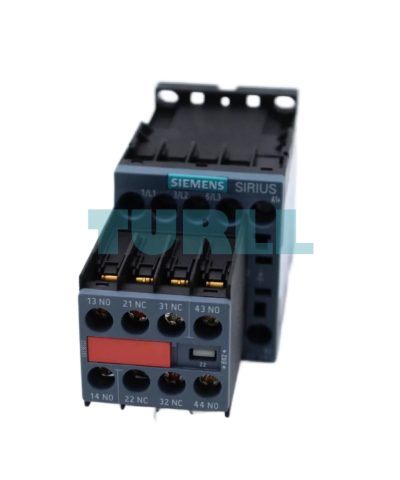 Siemens 3RT2015-1FB44-3MA0 Power Contactor 7 A, 3 kW / 400 V, 3-Pole, 24 V DC