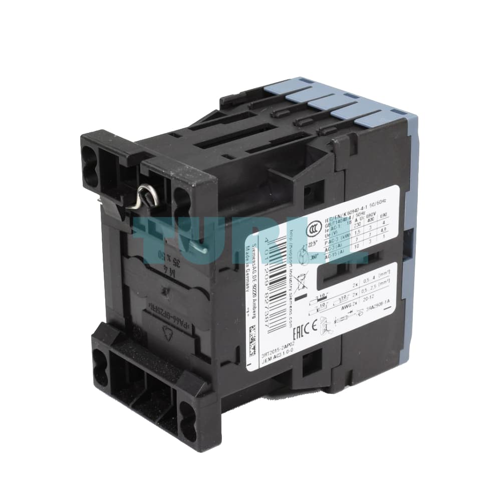 Siemens 3RT2015-2AP02 Power Contactor 3-Pole, 7A, 3kW / 400V, 230V AC, S00 Size Original Brand New 2 Siemens 3RT2015-2AP02 Power Contactor 3-Pole, 7A, 3kW / 400V, 230V AC, S00 Size