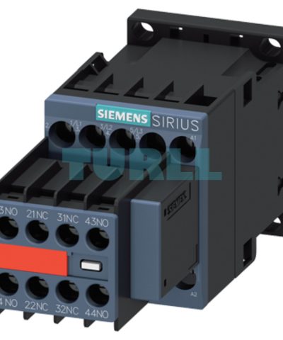 Siemens 3RT2016-1CK64-3MA0 Power Contactor 9A, AC-3, 4 kW/400V, 3-Pole, 110–120V Coil, S00 Size