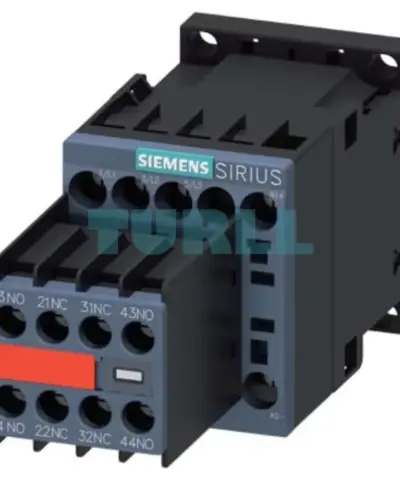 Siemens 3RT2016-1FB44-3MA0 Power Contactor 9A, 4kW, 24V DC, 3-Pole, S00 Size